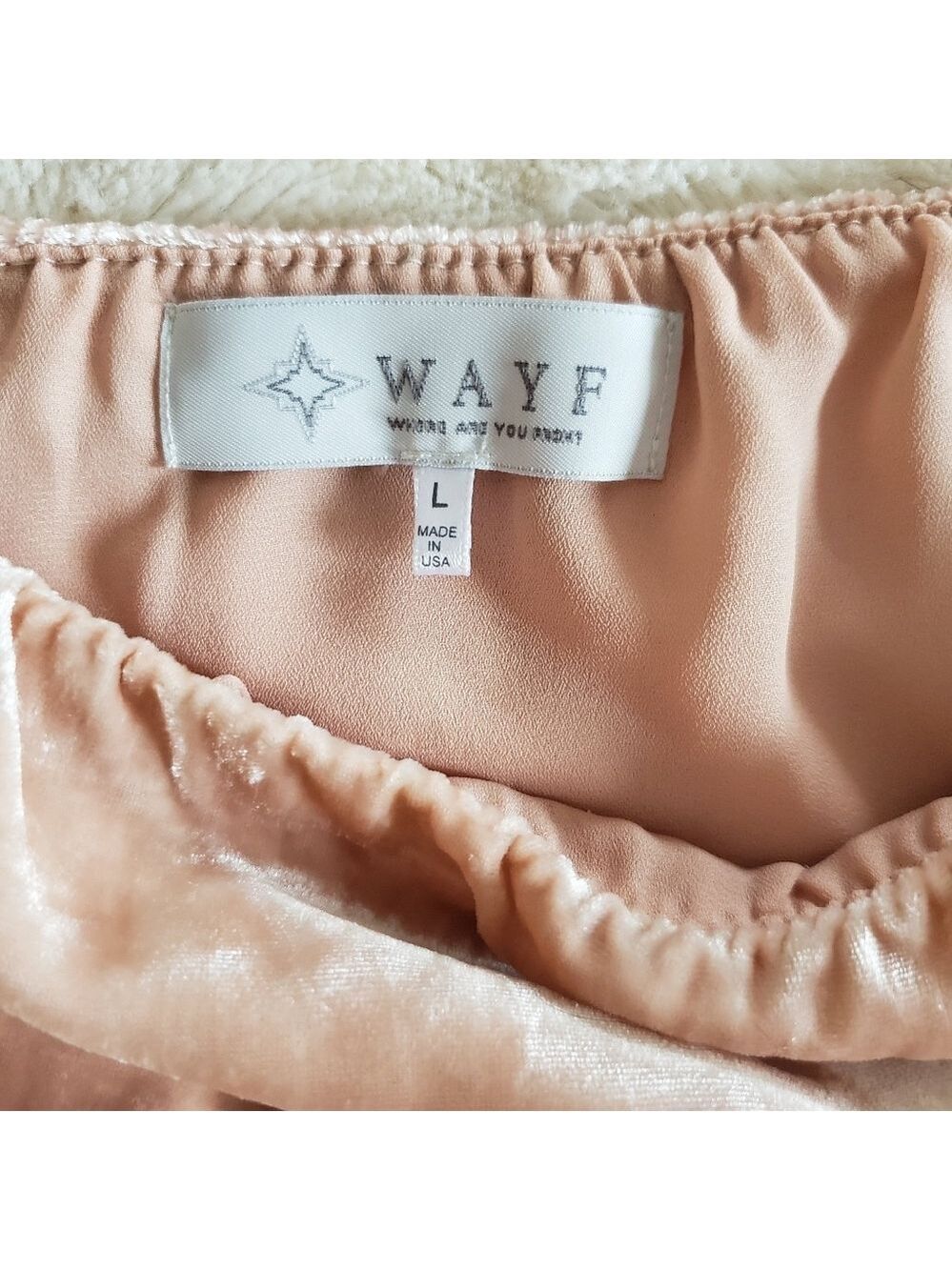 WAYF Crushed Velvet Lindon Top - Picture 3 of 5